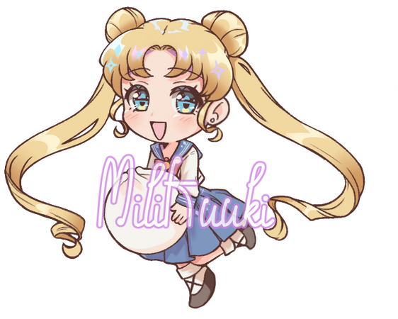 Usagi charm for a tarot zine